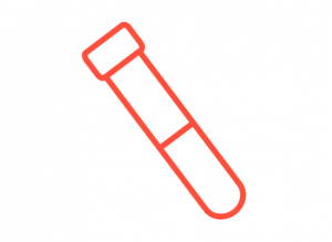 blood sample tube red